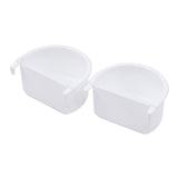 Maxbell 2Pcs Bird Feeding Dish Bird Food Tray for Small Animals Cockatiels Lovebirds 7.4cmx6.3cmx3.9cm