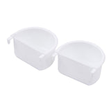 Maxbell 2Pcs Bird Feeding Dish Bird Food Tray for Small Animals Cockatiels Lovebirds 7.4cmx6.3cmx3.9cm
