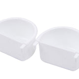 Maxbell 2Pcs Bird Feeding Dish Bird Food Tray for Small Animals Cockatiels Lovebirds 7.4cmx6.3cmx3.9cm