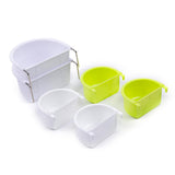 Maxbell 2Pcs Bird Feeding Dish Bird Food Tray for Small Animals Cockatiels Lovebirds 7.4cmx6.3cmx3.9cm
