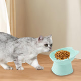 Maxbell Raised Cat Bowls Snack Container for Small, Medium and Large Cats Kitty Dogs Blue