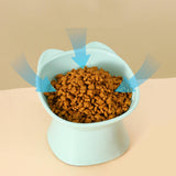 Maxbell Raised Cat Bowls Snack Container for Small, Medium and Large Cats Kitty Dogs Blue