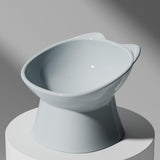 Maxbell Raised Cat Bowls Snack Container for Small, Medium and Large Cats Kitty Dogs Gray