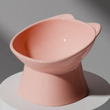 Maxbell Raised Cat Bowls Snack Container for Small, Medium and Large Cats Kitty Dogs Pink
