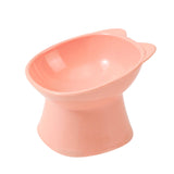 Maxbell Raised Cat Bowls Snack Container for Small, Medium and Large Cats Kitty Dogs Pink