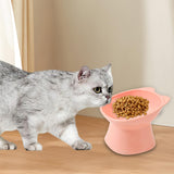 Maxbell Raised Cat Bowls Snack Container for Small, Medium and Large Cats Kitty Dogs Pink