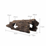 Maxbell Tree Hole Resin Crafts Aquarium Accessories Reptiles Decor Aquarium Ornament