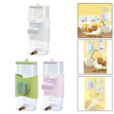 Maxbell Bird Drinker Drinking Device Parrot Waterer for Medium Birds Parakeet Rabbit White