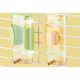 Maxbell Bird Drinker Drinking Device Parrot Waterer for Medium Birds Parakeet Rabbit White