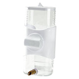 Maxbell Bird Drinker Drinking Device Parrot Waterer for Medium Birds Parakeet Rabbit White