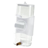 Maxbell Bird Drinker Drinking Device Parrot Waterer for Medium Birds Parakeet Rabbit White