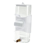Maxbell Bird Drinker Drinking Device Parrot Waterer for Medium Birds Parakeet Rabbit White