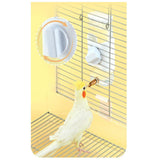 Maxbell Bird Drinker Drinking Device Parrot Waterer for Medium Birds Parakeet Rabbit White