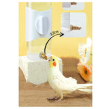 Maxbell Bird Drinker Drinking Device Parrot Waterer for Medium Birds Parakeet Rabbit White