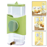 Maxbell Bird Drinker Drinking Device Parrot Waterer for Medium Birds Parakeet Rabbit Green