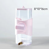 Maxbell Bird Drinker Drinking Device Parrot Waterer for Medium Birds Parakeet Rabbit Pink