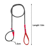 Maxbell Dog Training Leash Comfortable Handle Portable Slip Leads for Dogs Dog Chain Red