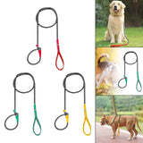 Maxbell Dog Training Leash Comfortable Handle Portable Slip Leads for Dogs Dog Chain Red