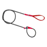 Maxbell Dog Training Leash Comfortable Handle Portable Slip Leads for Dogs Dog Chain Red