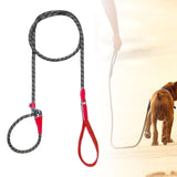 Maxbell Dog Training Leash Comfortable Handle Portable Slip Leads for Dogs Dog Chain Red