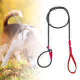 Maxbell Dog Training Leash Comfortable Handle Portable Slip Leads for Dogs Dog Chain Red