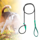 Maxbell Dog Training Leash Comfortable Handle Portable Slip Leads for Dogs Dog Chain Green