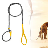 Maxbell Dog Training Leash Comfortable Handle Portable Slip Leads for Dogs Dog Chain Yellow