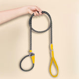 Maxbell Dog Training Leash Comfortable Handle Portable Slip Leads for Dogs Dog Chain Yellow