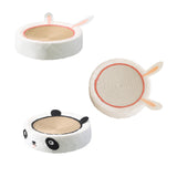 Maxbell Cats Scratcher Board Bowl House Scratch Pad Nest for Small Medium Large Cats Undyed Rope