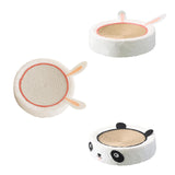 Maxbell Cats Scratcher Board Bowl House Scratch Pad Nest for Small Medium Large Cats Undyed Rope