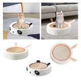 Maxbell Cats Scratcher Board Bowl House Scratch Pad Nest for Small Medium Large Cats Undyed Rope