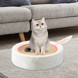 Maxbell Cats Scratcher Board Bowl House Scratch Pad Nest for Small Medium Large Cats Undyed Rope