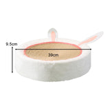 Maxbell Cats Scratcher Board Bowl House Scratch Pad Nest for Small Medium Large Cats Undyed Rope