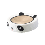 Maxbell Cats Scratcher Board Bowl House Scratch Pad Nest for Small Medium Large Cats Panda
