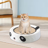 Maxbell Cats Scratcher Board Bowl House Scratch Pad Nest for Small Medium Large Cats Panda