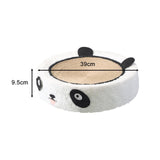 Maxbell Cats Scratcher Board Bowl House Scratch Pad Nest for Small Medium Large Cats Panda