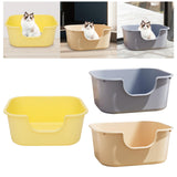 Maxbell Open Top Cat Litter Tray Splashproof Portable Pet Litter Tray for Small Pets Yellow