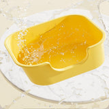 Maxbell Open Top Cat Litter Tray Splashproof Portable Pet Litter Tray for Small Pets Yellow