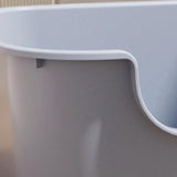 Maxbell Open Top Cat Litter Tray Splashproof Portable Pet Litter Tray for Small Pets Blue