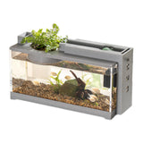 Maxbell Micro Landscape Fish Tank Durable Goldfish Tank for Tabletop Office Bathroom A