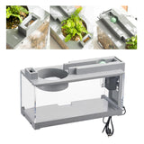 Maxbell Micro Landscape Fish Tank Durable Goldfish Tank for Tabletop Office Bathroom A