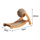 Maxbell Corrugated Paper Cats Scratcher Sisal Cat Scratch Post for Indoor Cats Kitty