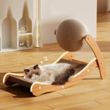 Maxbell Corrugated Paper Cats Scratcher Sisal Cat Scratch Post for Indoor Cats Kitty