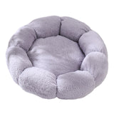 Maxbell Small Dog Beds Anti Skid Bottom Durable Plush Cushion for Kitten Dogs Poodle Gray 50cm