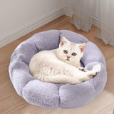 Maxbell Small Dog Beds Anti Skid Bottom Durable Plush Cushion for Kitten Dogs Poodle Gray 50cm