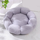 Maxbell Small Dog Beds Anti Skid Bottom Durable Plush Cushion for Kitten Dogs Poodle Gray 50cm