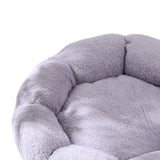 Maxbell Small Dog Beds Anti Skid Bottom Durable Plush Cushion for Kitten Dogs Poodle Gray 50cm