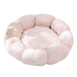 Maxbell Small Dog Beds Anti Skid Bottom Durable Plush Cushion for Kitten Dogs Poodle Warm white 40cm