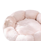 Maxbell Small Dog Beds Anti Skid Bottom Durable Plush Cushion for Kitten Dogs Poodle Warm white 40cm