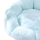 Maxbell Small Dog Beds Anti Skid Bottom Durable Plush Cushion for Kitten Dogs Poodle Blue 40cm